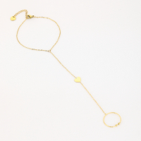 Handketting Goud Hartje Stainless Steel